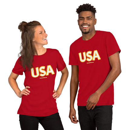 USA Gold Unisex t-shirt
