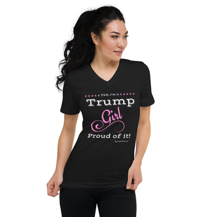 Trump Girl V-Neck T-Shirt