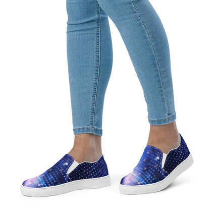 Blue Disco Women’s slip-on canvas shoes