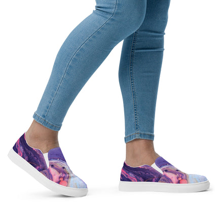Marbled Women’s slip-on canvas shoes